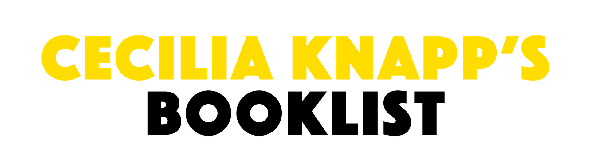 Cecilia Knapp’s booklist